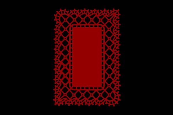 ヴィンテージヴィネット 赤で作られた黒の背景に隔離されたレトロなスタイル — ストック写真