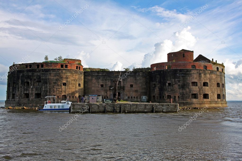 Fort Alexander I, or Plague Fort in Russia Stock Editorial Photo