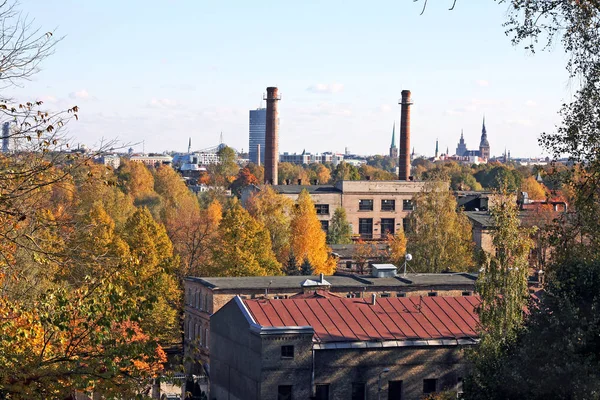 Vedere la città di Riga in Lettonia — Foto Stock