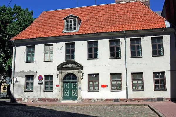Zabytek architektury w Old Riga, Łotwa — Zdjęcie stockowe