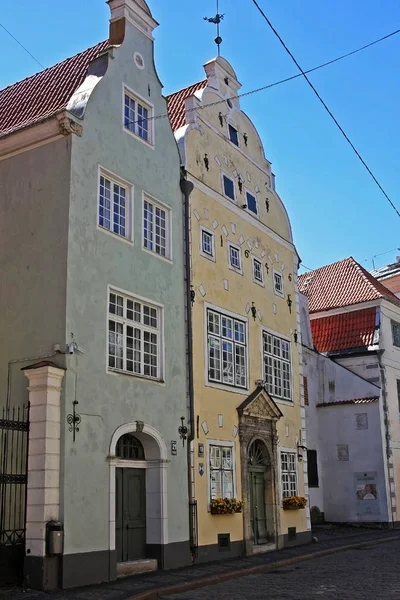 Zabytki architektury w Old Riga, Łotwa — Zdjęcie stockowe