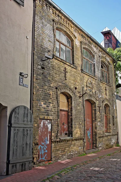 Arquitetura em Old Riga, Letónia — Fotografia de Stock