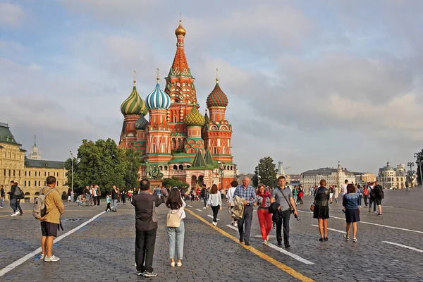 Catedral de Basilio el Bendito en Moscú, Rusia —  Fotos de Stock