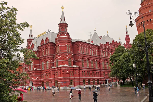 Museo Histórico Estatal en la Plaza Roja de Mosow, Rusia — Foto de Stock