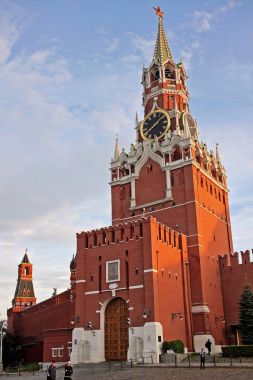 Moskova, Rusya Kremlin saatli işçinin Kulesi