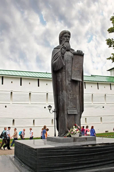 Radonezhsky St Sergius anıt — Stok fotoğraf