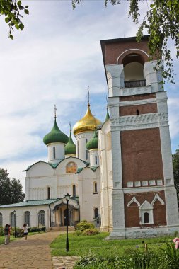 Başkalaşım Katedrali ve çan kulesi Suzdal, Rusya