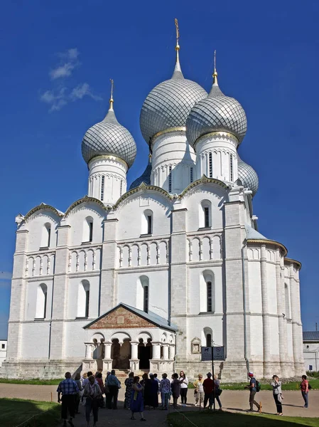 Cattedrale dell'Assunzione a Rostov Cremlino. Russia — Foto Stock