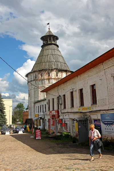 Mury i wieże klasztoru Borys i Gleb w Rosji — Zdjęcie stockowe