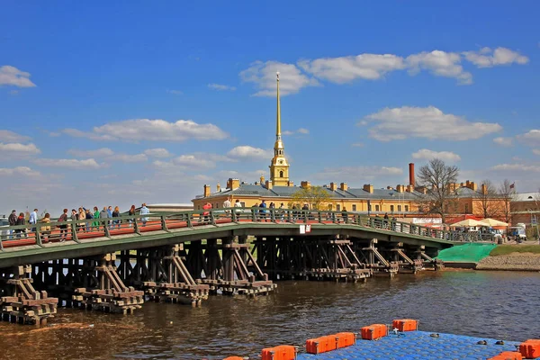 Ponte Kronverksky a San Pietroburgo, Russia — Foto Stock