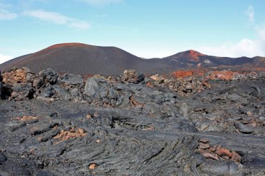 Rusya 'nın Kamçatka yarımadasındaki lav sahası.