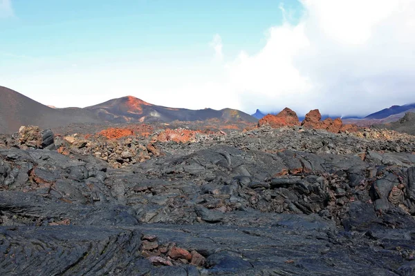 Lavaveld op het schiereiland Kamchatka, Rusland — Stockfoto