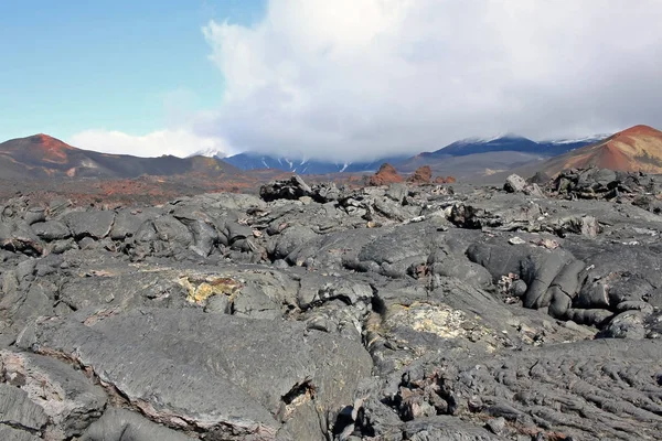 Lavaveld op het schiereiland Kamchatka, Rusland — Stockfoto