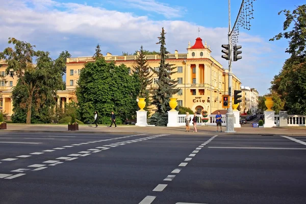 Авеню Незалежності в Мінську, Білорусь. — стокове фото