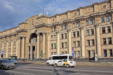 The building of the main post office in Minsk, Belarus