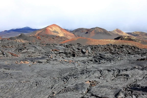 Campo Lava Che Formata Dopo Eruzione Tolbachik Che Verificato Nel — Foto Stock