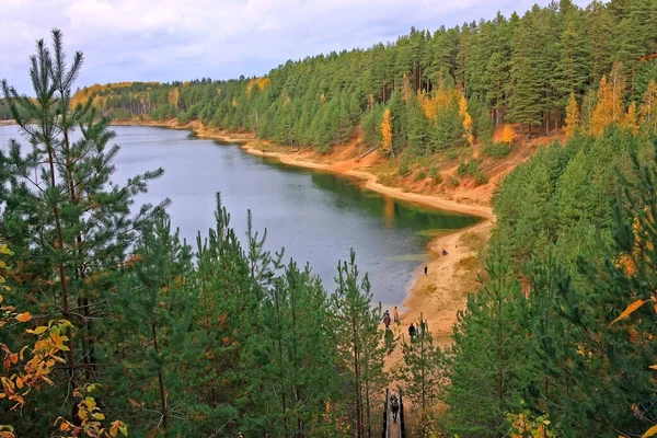 Ogre Letonia Octubre 2019 Blue Hills Nature Park Paisaje Otoñal —  Fotos de Stock