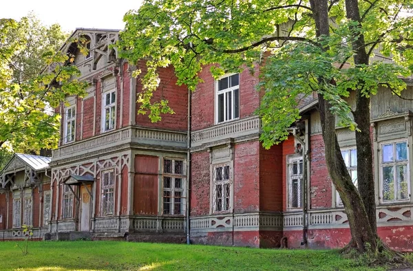 Riga Lettország 2015 Szeptember Sengbush Kastély 1850 Ben Épült Jelentős — Stock Fotó