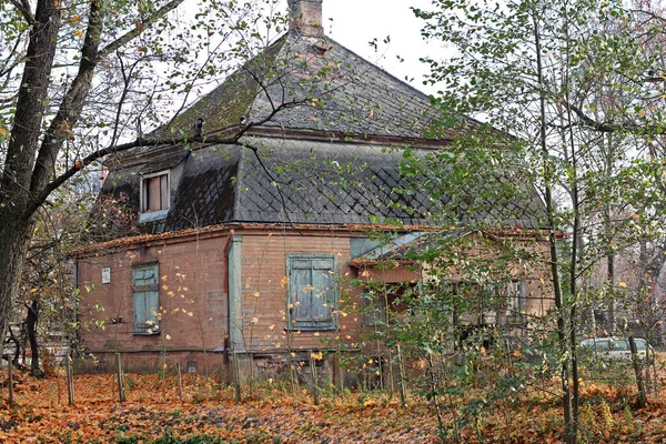 Riga Lotyšsko Listopadu 2015 Dřevěná Budova Panství Nordeki Významnou Kulturně — Stock fotografie