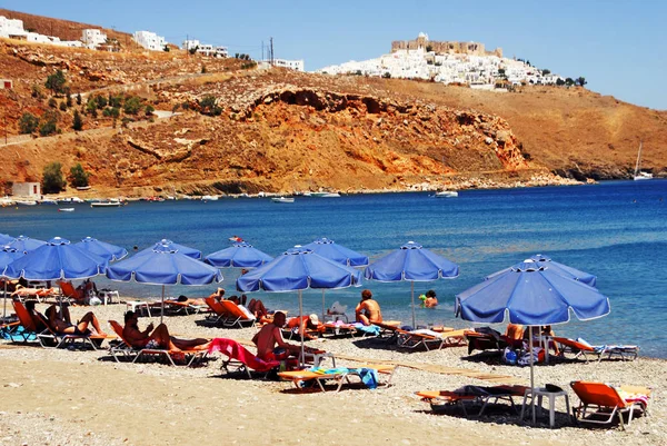 Summer Image Town Livadi Astypalaia Island Dodecanese Islands Greece — Stock Photo, Image