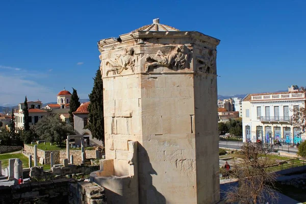 Torre Dei Venti Horologion Andronico Kyrrhestes Antica Torre Dell Orologio — Foto Stock