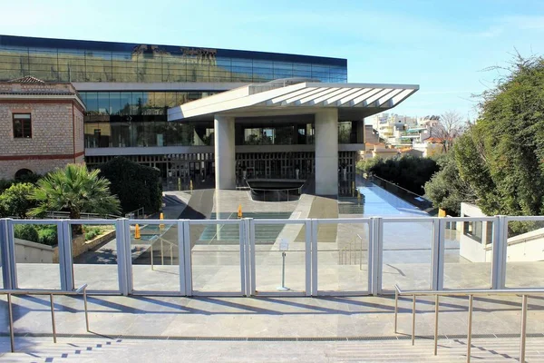 Atenas Grécia Março 2020 Museu Acrópole Está Fechado Devido Medidas — Fotografia de Stock