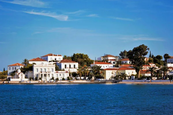 Paesaggio Dell Isola Spetses Grecia — Foto Stock