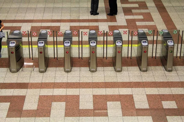 Checkpoint Syntagma Metro Station Athens May 2020 — 스톡 사진