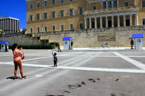 Atene Maggio 2020 Uno Dei Luoghi Più Turistici Atene Tomba — Foto Stock