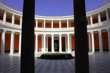 Ulusal Bahçelerdeki Zappeion binasının iç manzarası, Atina, Yunanistan, 3 Mart 2020.