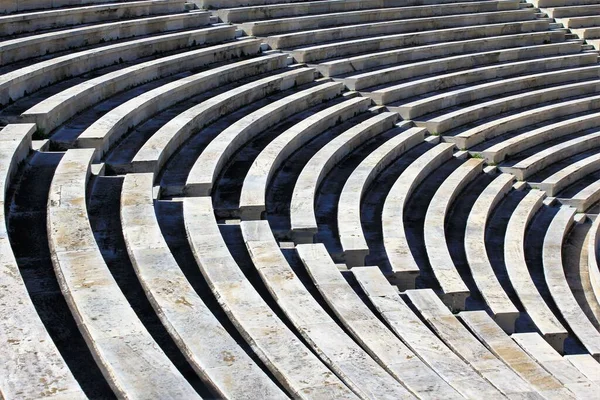 希腊雅典Panathenaic体育场的空座位 — 图库照片