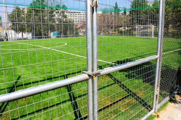 Atenas Grecia Marzo 2020 Cerrado Estadio Fútbol Debido Bloqueo Del —  Fotos de Stock