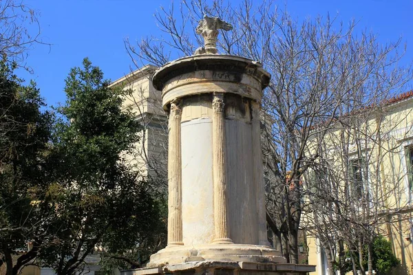 Monumento Coragico Lysicrates Vicino All Acropoli Atene Grecia — Foto Stock