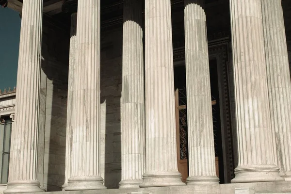 Detalhe Academia Atenas Cidade Atenas Grécia — Fotografia de Stock