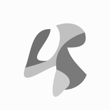 Soyut siyah ve beyaz mygray