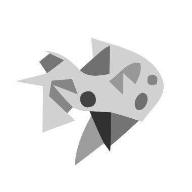 Soyut siyah ve beyaz mygray