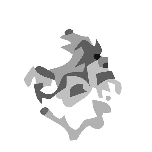 Abstraktes Schwarz Weiß Mygrau — Stockfoto