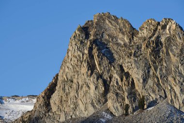 Crystal Crag gündoğumu, Sierra Nevada aralığı, Kaliforniya