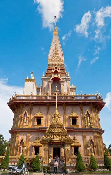 Pagoda in wat chalong o tempio chalong — Foto Stock