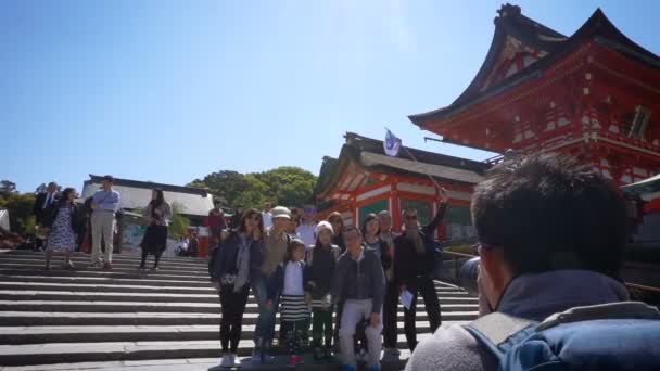 La visite touristique belle architecture Temple Fushimi Inari Temple — Video