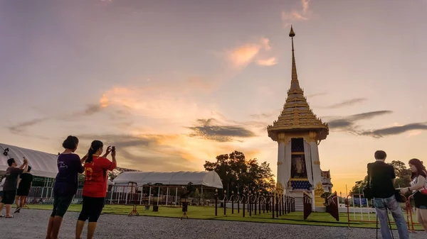 Replica van Koninklijke Crematorium voor zijn Majesteit Koning Bhumibol Aduly — Stockfoto