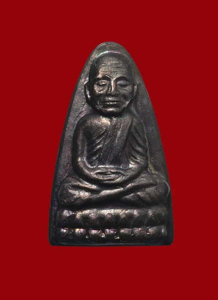 Mały Obraz Buddy Lub Amulet Tajlandii Luang Thuat Amulet Wat — Zdjęcie stockowe