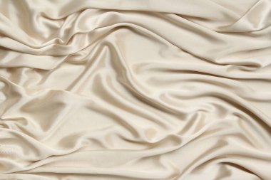 ipek örme kumaş yumuşak küçük kıvrımlar, doku, arka plan, kartpostal için form, kopya alanı ile dökümlü