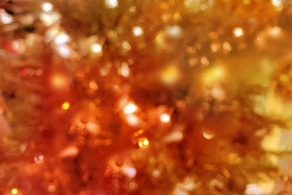 Красивий розмитий новорічний або різдвяний фон з вогнями, боке і родзинками, концепція святкового настрою, місце для тексту — стокове фото