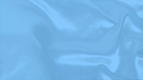 Krásná Modrá Hedvábná Tkanina Jemně Potažená Malými Záhyby Luxus Svatební — Stock video