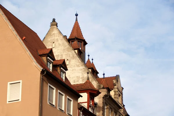 Red Tiled Roofs Old European City Romantic Tourism Concept — Stock Photo, Image