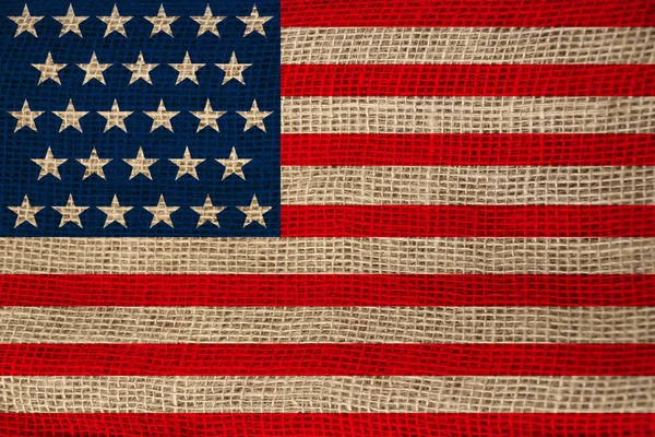 Photo Beautiful Colored National Flag Modern State Usa Textured Fabric — ストック写真