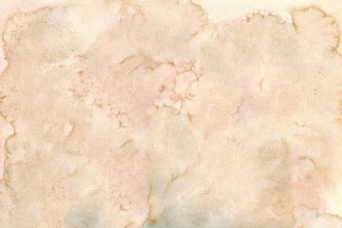 Büyüleyici el bej arka plan üzerinde suluboya su lekeleri ile tablolar boyalı. Tekstil baskılar için dikişsiz doku, tasarımcı, yakın çekim, kopyalama alanı için