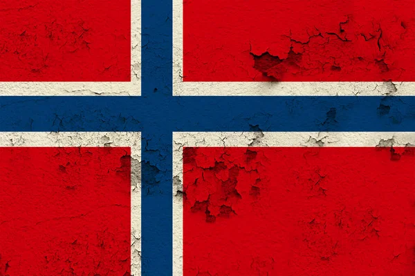 Çağdaş Norveç Devletinin Ulusal Bayrağı Çatlakları Konsepti Turizm Seyahat Göç — Stok fotoğraf