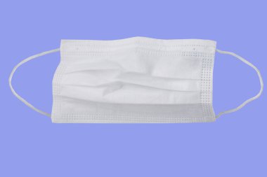 Tek kullanımlık koruyucu maskeler, virüse karşı bireysel koruma kavramı, COVID-19 koronavirüs, grip, enfeksiyon